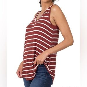 Market & Spruce Alora Twist Back Knit Tank Medium
